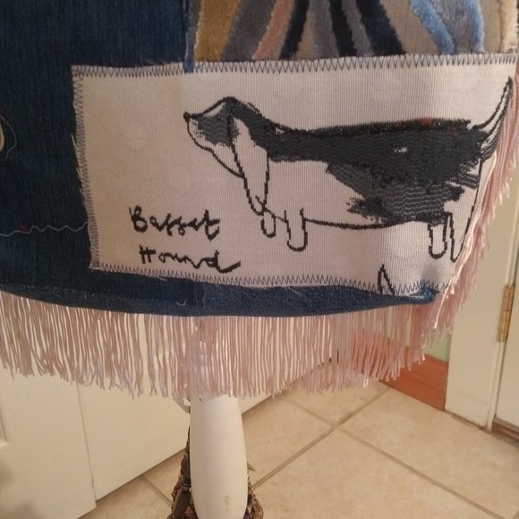 3043 Jeaniemade Scrapbags Large Jean Cross Body Bag - Picture 3 of 8